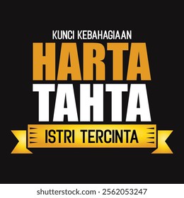 indonesian text vector for tshirt design