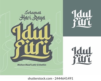 Indonesian text writing, Happy Eid al-Fitr