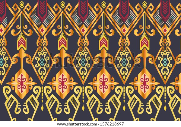 Indonesian Traditional Batik  Patterns Kalimantan  Geometric 