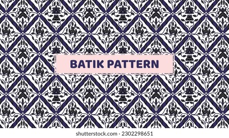 Patrones de batik tradicionales indonesios de Solo, Java Central. Batik Sidomukti.