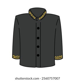 Indonesian Traditional Clothes Illustration - Bugis Bodo Shirt Man Top