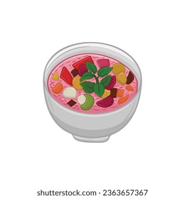Indonesian Traditional Dessert Illustration Vector
