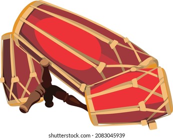 Indonesian Traditional Drum Music Instrument