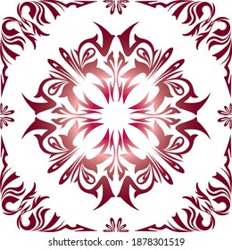 Indonesian traditional floral batik motifs for Javanese royal circle