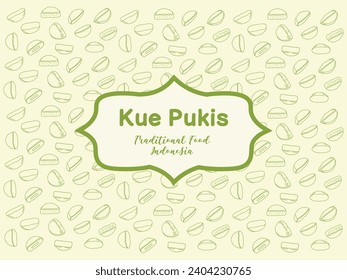 Indonesian Traditional Food Background Vector Illustration