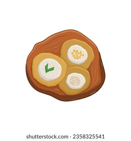 Indonesian Traditional Food Snack Illustration