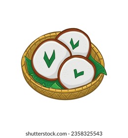 Indonesian Traditional Food Snack Illustration