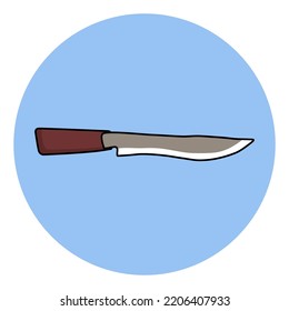 Indonesian traditional knife sharp and antique 