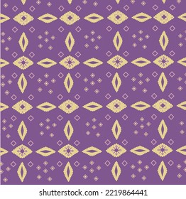 Indonesian traditional pattern songket vector