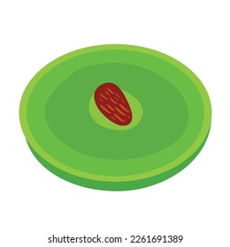 Indonesian traditional snack food mud cake from pumpkin or potato with raisins