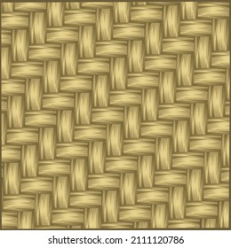 Indonesian traditional woven bamboo background vector bamboo art