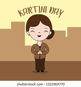 Indonesian Woman Emancipation Day, Kartini Day Illustration