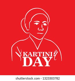 Indonesian Woman Emancipation Day, Kartini Day Illustration