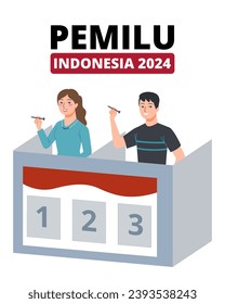 
Indonesian young people will carry out the 2024 Presidential election process in the voting box