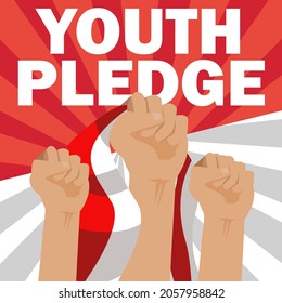 indonesian youth pledge day or sumpah pemuda day in indonesian language