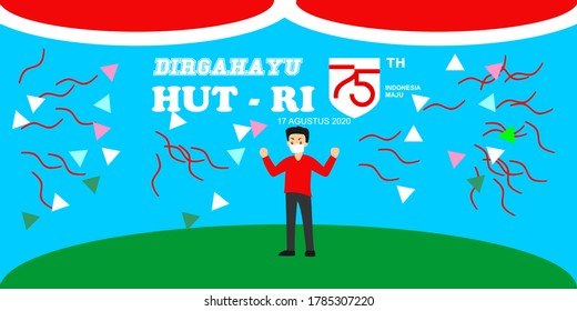 Indonesia's 75th birthday. coronavirus pandemic