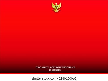 Indonesia's independence background can be edited and has a space that can be filled in