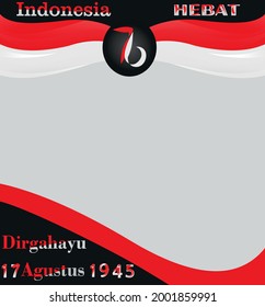Indonesiens Unabhängigkeitsrahmen am 17. August 1945, dem 67. Jahr