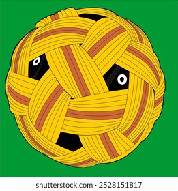 Bola esportiva tradicional da Indonésia é Sepak Takraw