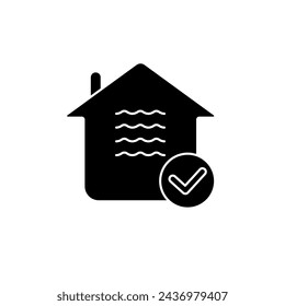 indoor air quality concept line icon. Simple element illustration. indoor air quality concept outline symbol design.