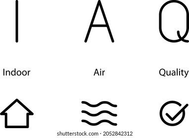 Indoor Air Quality icon , vector