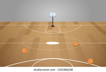indoor basketball court