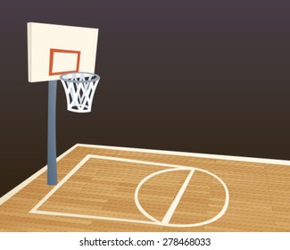 Cartoon Basketball Court / Add this texture by drawing several small