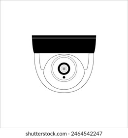 Vector cctv interior. Vector cctv exterior. Vector cctv inalámbrico. icono cctv sobre un fondo blanco
