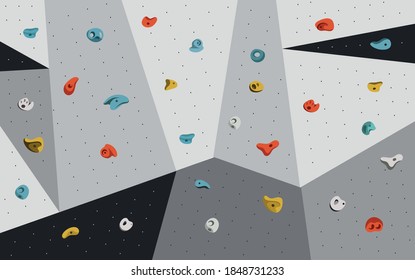 Indoor climbing wall (boulder) illustration