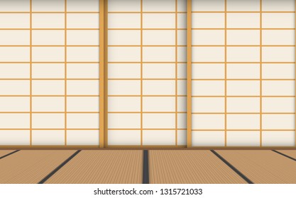 Indoor Dojo Room In Japan