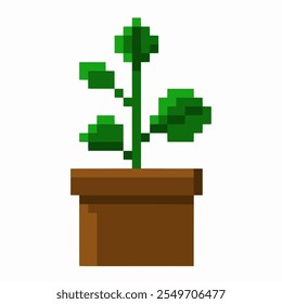 flores internas em arte de pixel