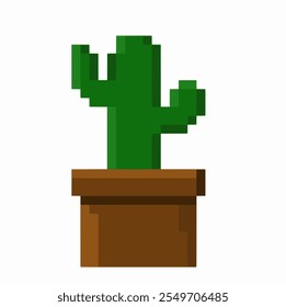 indoor flowers in pixel art