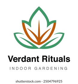 Indoor Gardening Business Verdant Rituals Logo