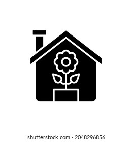 Icono de Jardín de hierbas interiores en vector. Logotipo