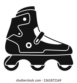 Indoor inline skates icon. Simple illustration of indoor inline skates vector icon for web design isolated on white background