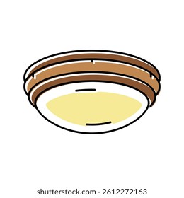 indoor lamp ceiling color icon vector. indoor lamp ceiling sign. isolated symbol illustration
