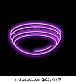indoor lamp ceiling neon light sign vector. indoor lamp ceiling sign. isolated symbol illustration
