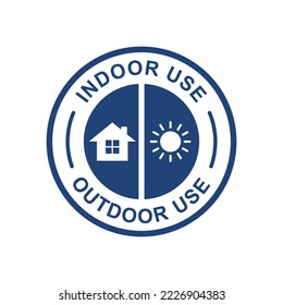 Indoor and outdoor use badge logo design. Suitable for information and product label