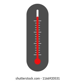 Indoor and outdoor wall thermometer. Vector.