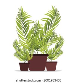 Indoor plant concept vector design