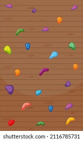 Indoor Rock Climbing Wall Background Illustration