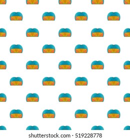 Indoor stadium pattern. Cartoon illustration of indoor stadium vector pattern for web