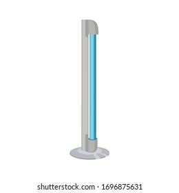 indoor standing ultraviolet lamp illustration