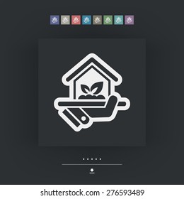 Indoors garden icon