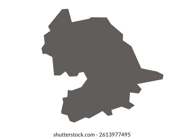 Indore District Map Highlighted on Madhya Pradesh State Map
