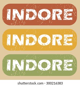 Indore on colored background
