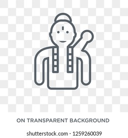 Indra icon. Trendy flat vector Indra icon on transparent background from india collection. High quality filled Indra symbol use for web and mobile