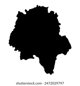 Indre et Loire department map, administrative division of France. Vector illustration.