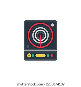 Induction cooktops flat icons. Vector illustration. Isolated icon suitable for web, infographics, interface and apps.