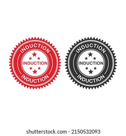 Induction design logo template illustration